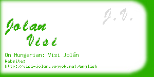 jolan visi business card