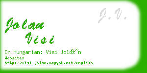 jolan visi business card